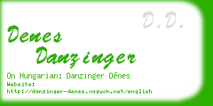 denes danzinger business card
