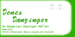 denes danzinger business card